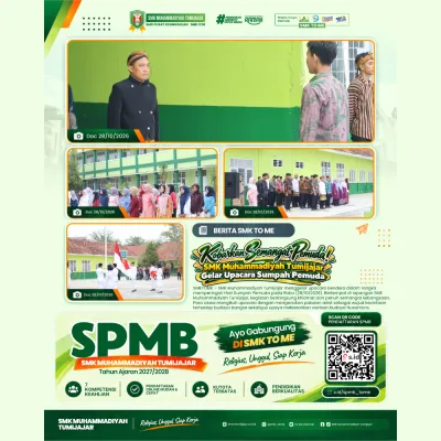 Kobarkan Semangat Pemuda! SMK Muhammadiyah Tumijajar Gelar Upacara Sumpah Pemuda