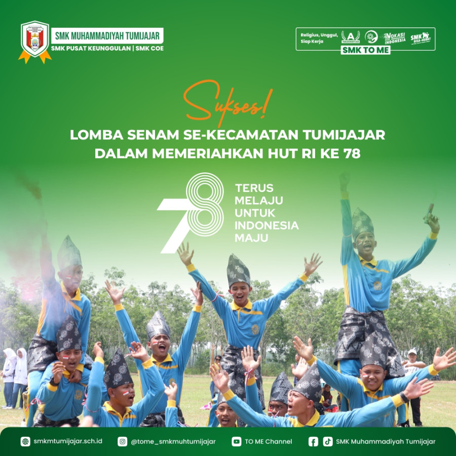 SUKSES! LOMBA SENAM SE-KECAMATAN TUMIJAJAR DALAM MEMERIAHKAN HUT RI KE 78 