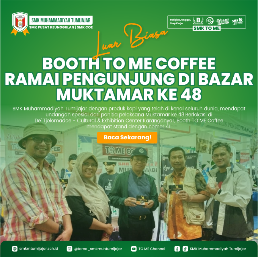LUAR BIASA! BOOTH TO ME COFFEE RAMAI PENGUNJUNG DI BAZAR MUKTAMAR KE 48