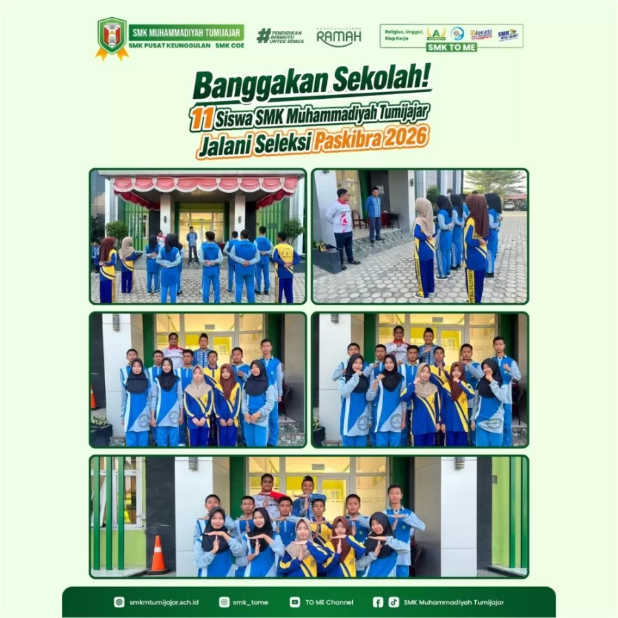 Banggakan Sekolah! 11 Siswa SMK Muhammadiyah Tumijajar Jalani Seleksi Paskibra 2026
