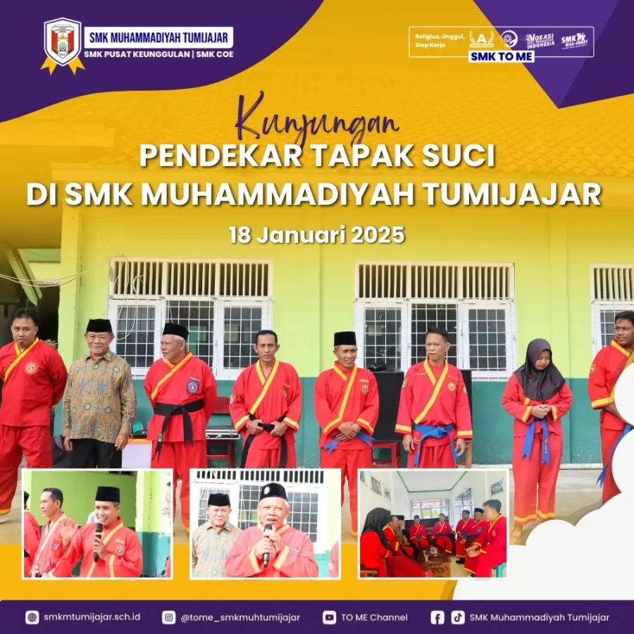KUNJUNGAN PENDEKAR TAPAK SUCI DI SMK MUHAMMADIYAH TUMIJAJAR