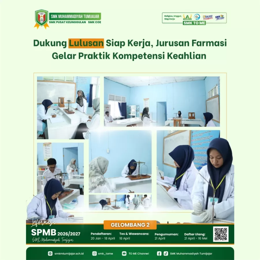 Dukung Lulusan Siap Kerja, Jurusan Farmasi Gelar Praktik Kompetensi Keahlian