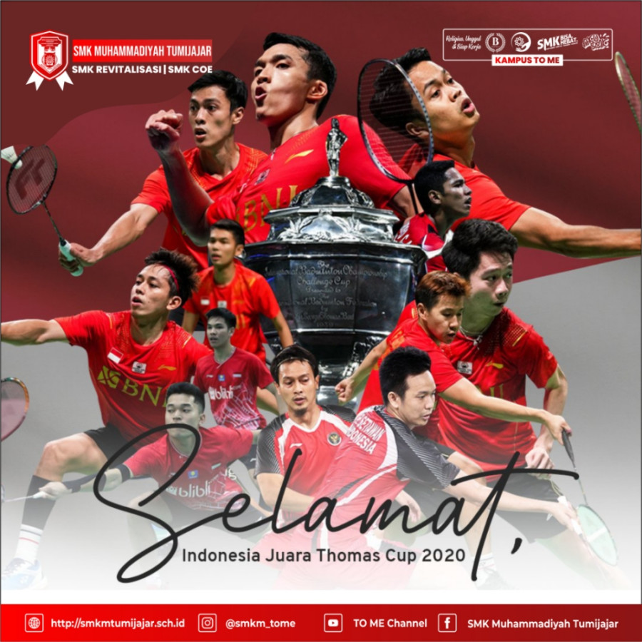 SELAMAT!! INDONESIA JUARA THOMAS CUP 2020