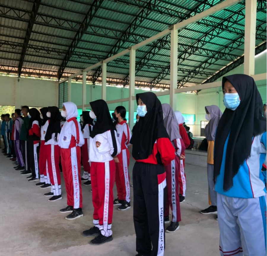 SMK MUHAMMADIYAH TUMIJAJAR MENGIKUTI SELEKSI PASKIBRAKA TINGKAT KABUPATEN