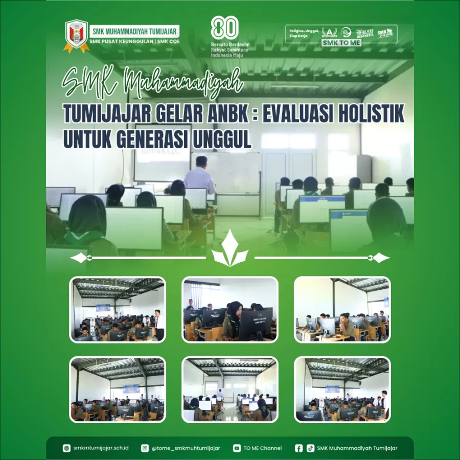SMK MUHAMMADIYAH TUMIJAJAR GELAR ANBK: EVALUASI HOLISTIK UNTUK GENERASI UNGGUL