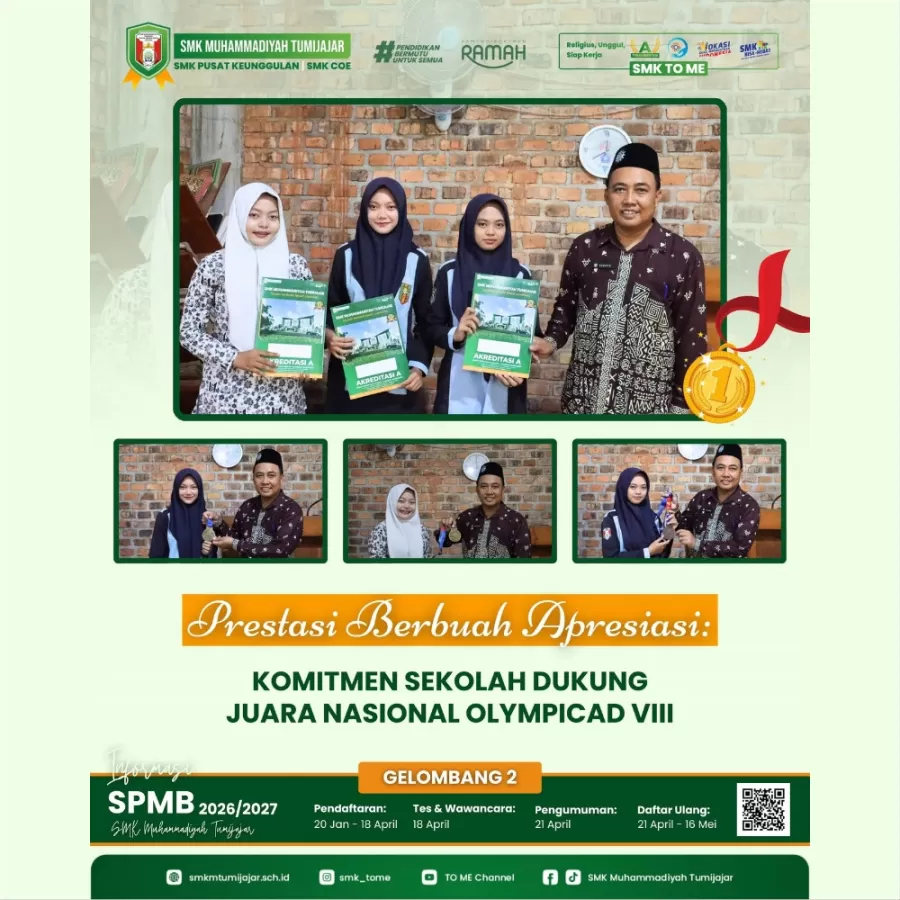 Prestasi Berbuah Apresiasi: Komitmen Sekolah Dukung Juara Nasional OlympicAD VIII