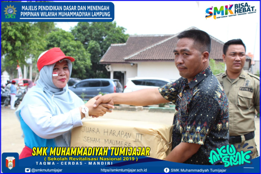 MERIAHKAN HARI KEMERDEKAAN, TIM SENAM MAUMERE SMK MUTU SABET JUARA HARAPAN TINGKAT KECAMATAN TUMIJAJAR