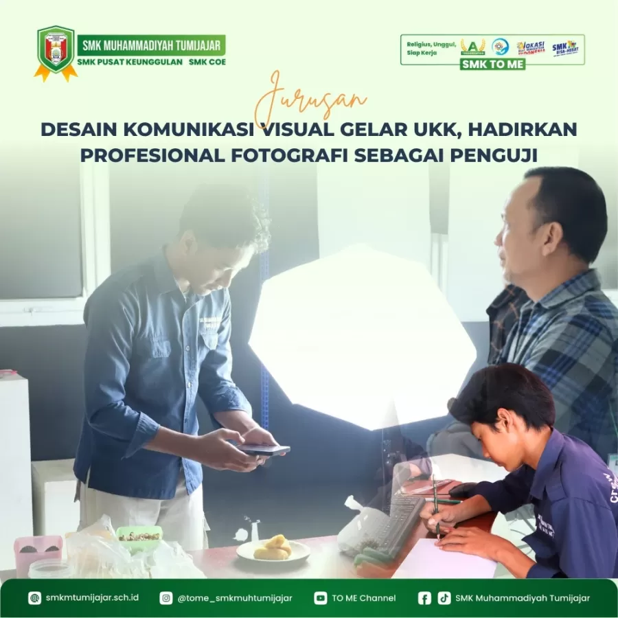 JURUSAN DKV GELAR UKK, HADIRKAN PROFESIONAL FOTOGRAFI SEBAGAI PENGUJI
