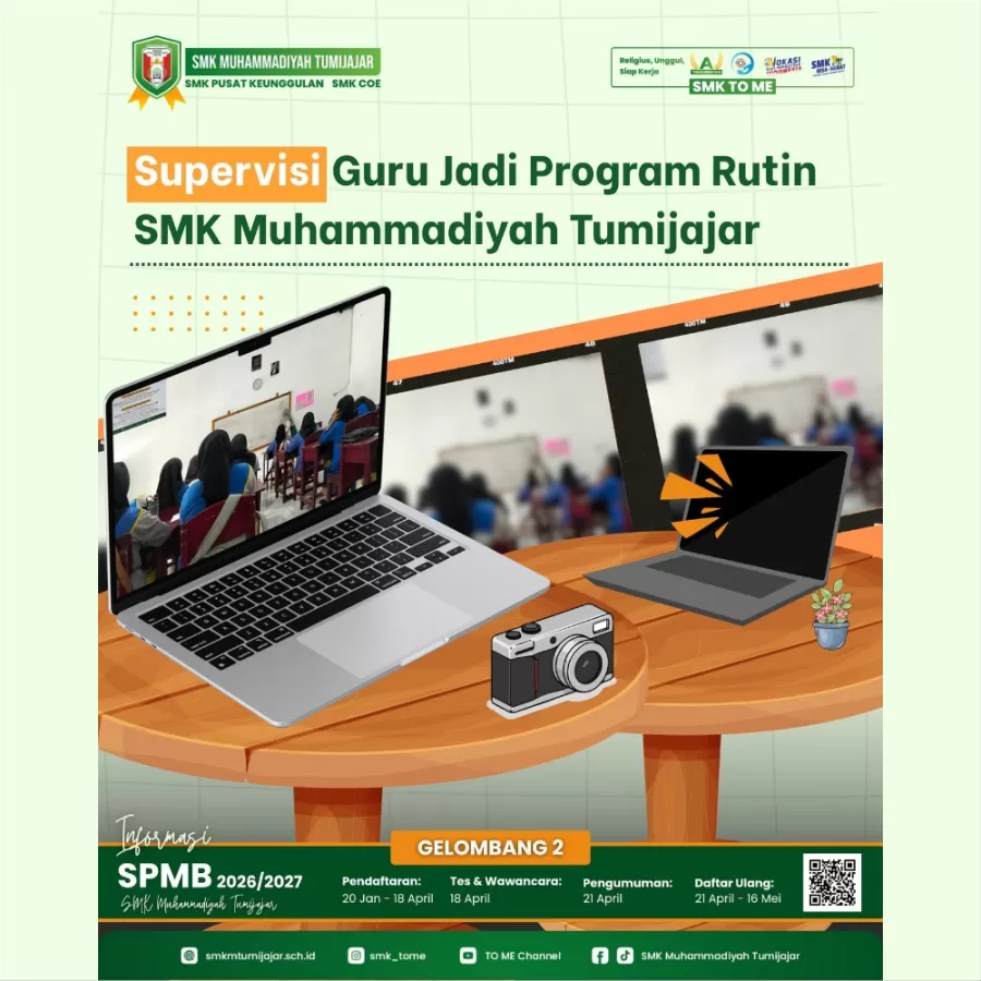 Supervisi Guru Jadi Program Rutin SMK Muhammadiyah Tumijajar