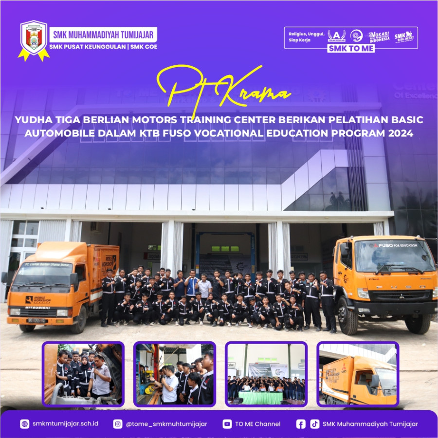 PT KRAMA YUDHA TIGA BERLIAN MOTORS TRAINING CENTER BERIKAN PELATIHAN BASIC AUTOMOBILE DALAM KTB FUSO VOCATIONAL EDUCATION PROGRAM 2024