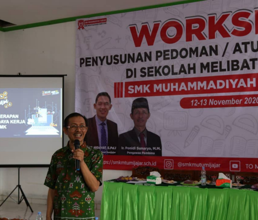 WORKSHOP PENERAPAN BUDAYA KERJA SMK COE DI SMK MUTU TUBABA