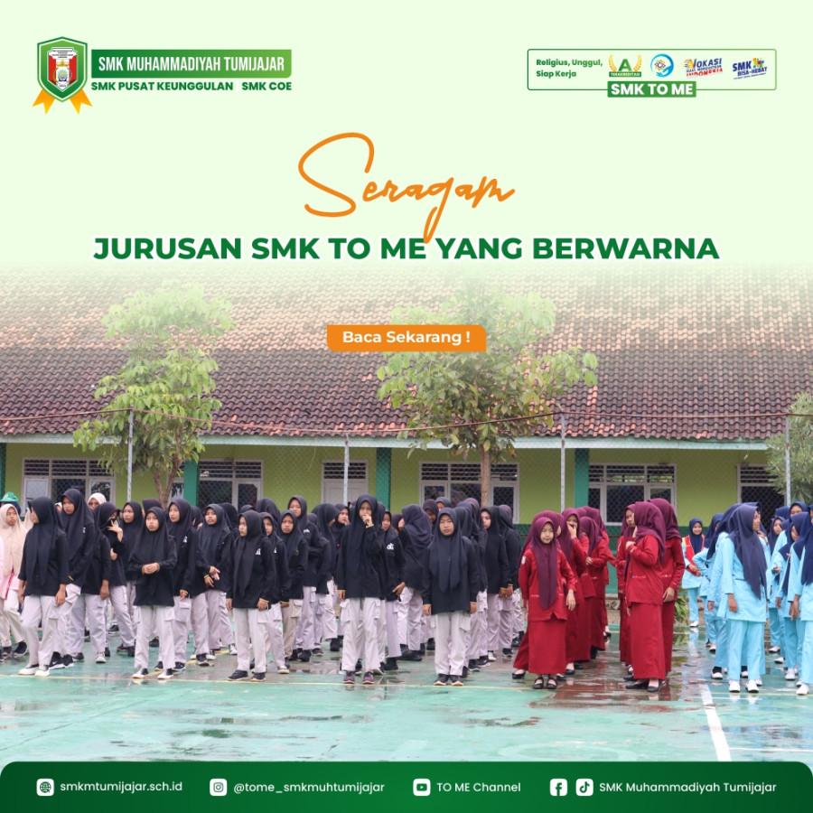 SERAGAM JURUSAN SMK TO ME YANG BERWARNA
