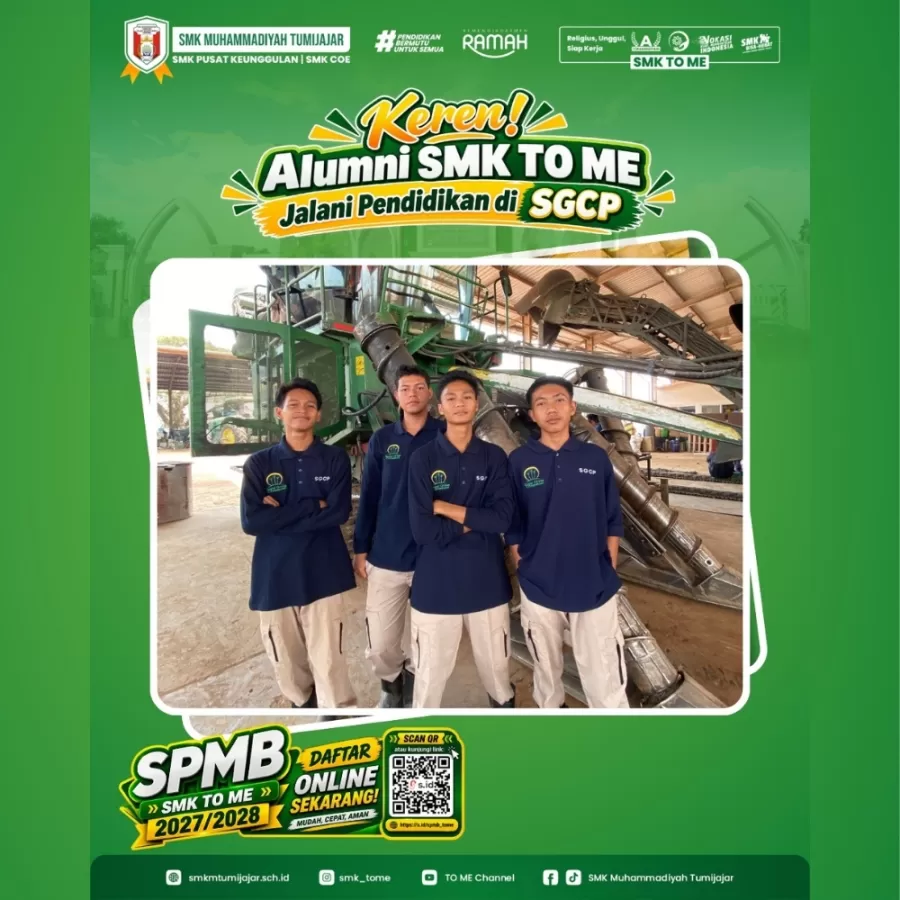 Keren! Alumni SMK TO ME Jalani Pendidikan di SGCP