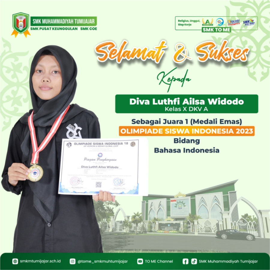 MENDALI EMAS UNTUK TO ME