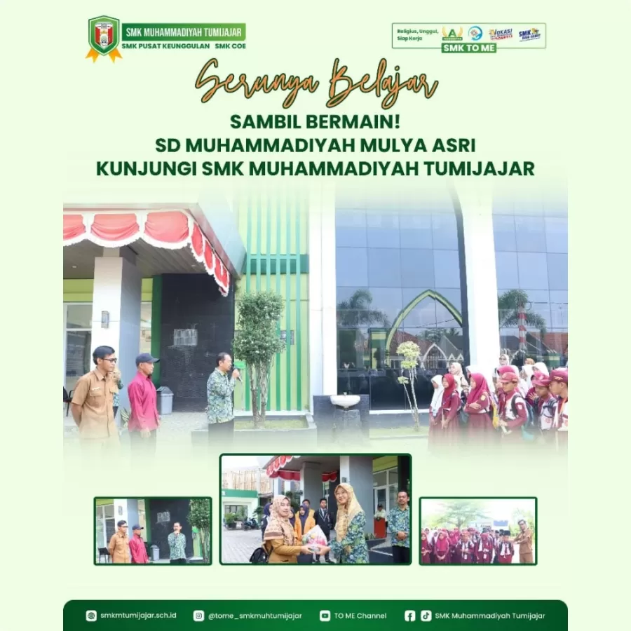 SERUNYA BELAJAR SAMBIL BERMAIN! SISWA SD MUHAMMADIYAH MULYA ASRI KUNJUNGI SMK MUHAMMADIYAH TUMIJAJAR