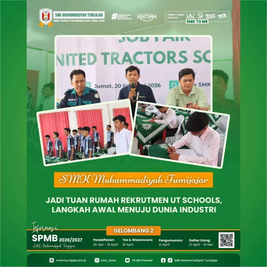 SMK Muhammadiyah Tumijajar Jadi Tuan Rumah Rekrutmen UT Schools, Langkah Awal Menuju Dunia Industri
