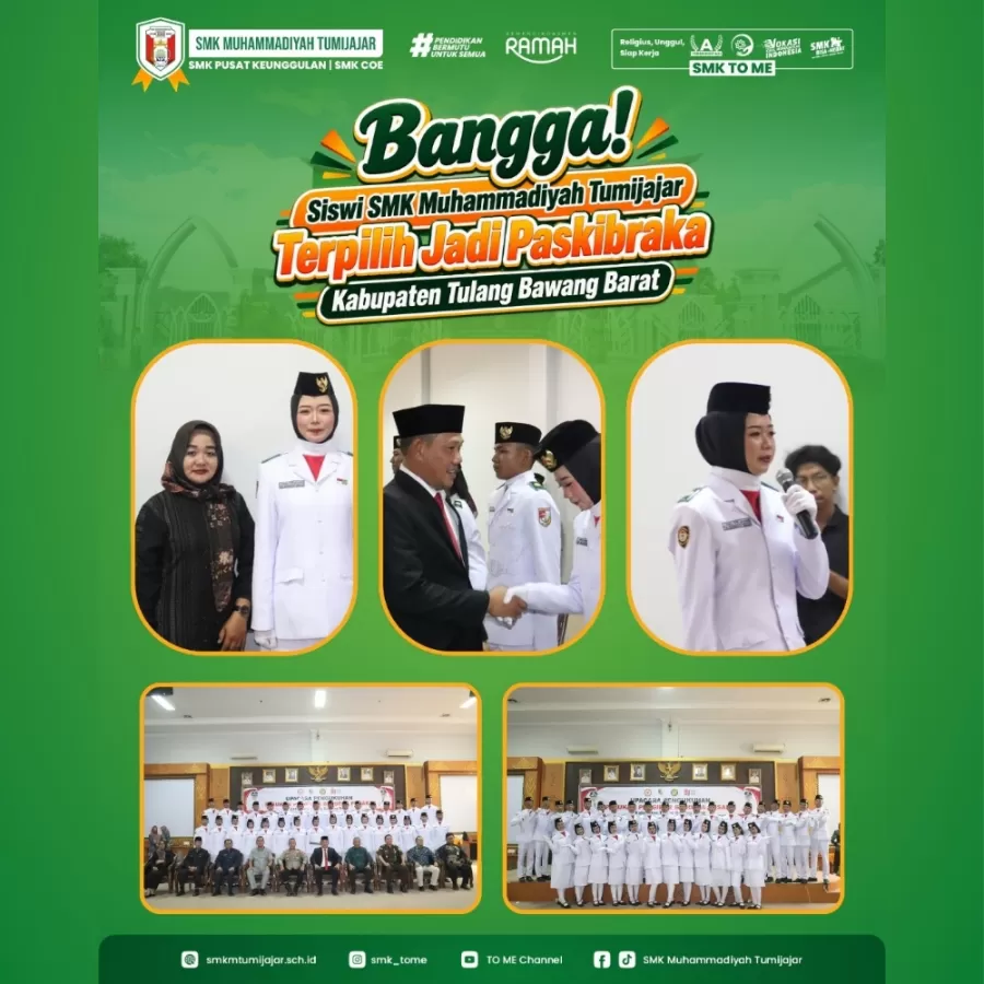 Bangga! Siswi SMK Muhammadiyah Tumijajar Terpilih Jadi Paskibraka Kabupaten Tubaba 2026