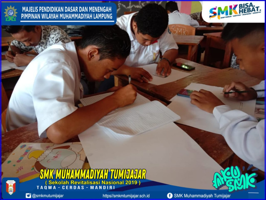 BERBASIS VISUALISASI ERA DIGITAL, GURU SENI RUPA SMK MUTU ASAH BAKAT SISWA DALAM BERKARYA SENI RUPA DUA DIMENSI (2D)