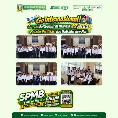 Go Internasional! Dari Tumijajar ke Malaysia, 12 Peserta Lolos Verifikasi dan Ikuti Interview Flex