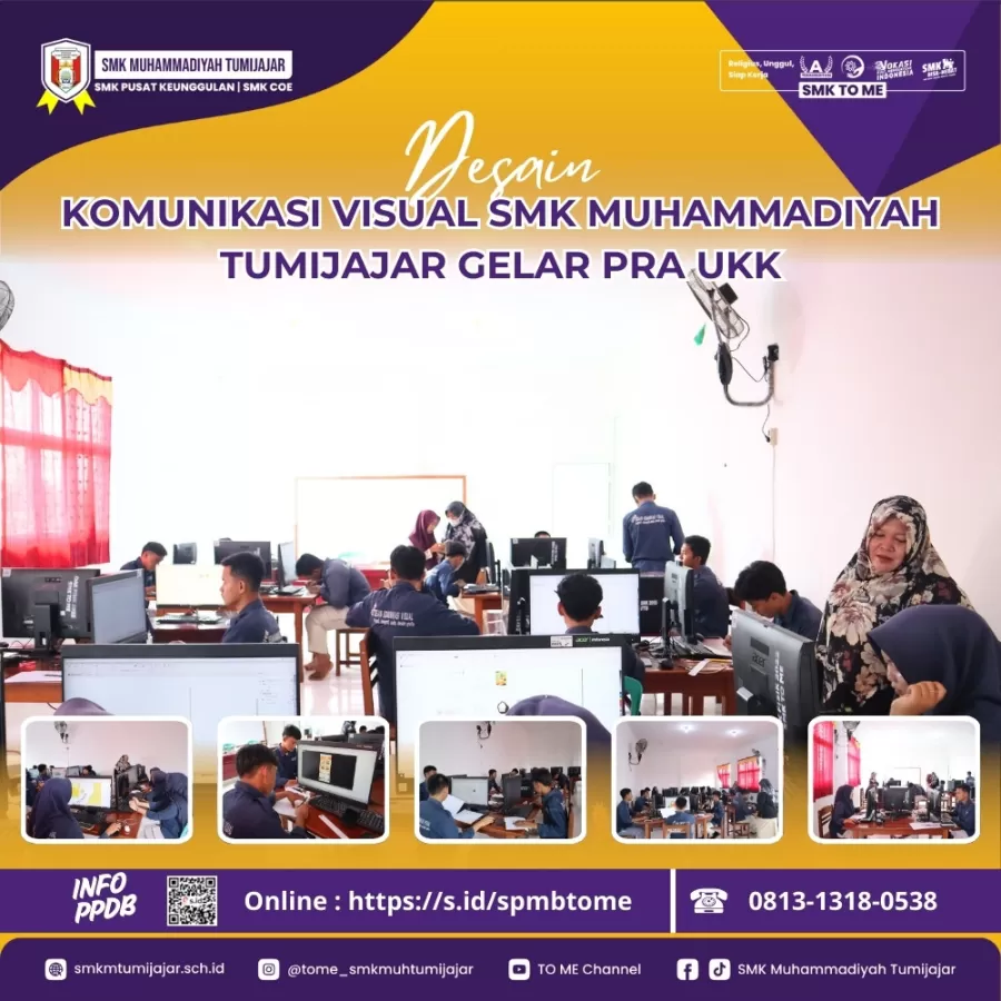 DESAIN KOMUNIKASI VISUAL SMK MUHAMMADIYAH TUMIJAJAR GELAR PRA UKK