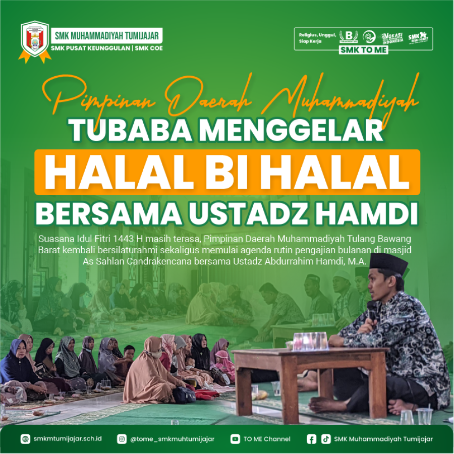 PDM TULANG BAWANG BARAT MENGGELAR HALAL BI HALAL BERSAMA USTADZ HAMDI