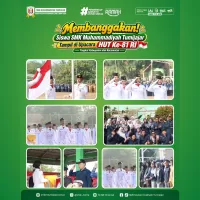 Membanggakan! Siswa SMK Muhammadiyah Tumijajar Tampil di Upacara HUT ke-81 RI Tingkat Kabupaten dan Kecamatan