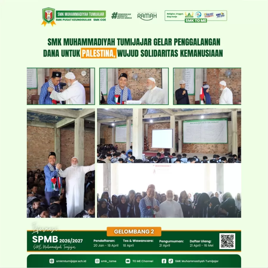 SMK Muhammadiyah Tumijajar Gelar Penggalangan Dana untuk Palestina, Wujud Solidaritas Kemanusiaan