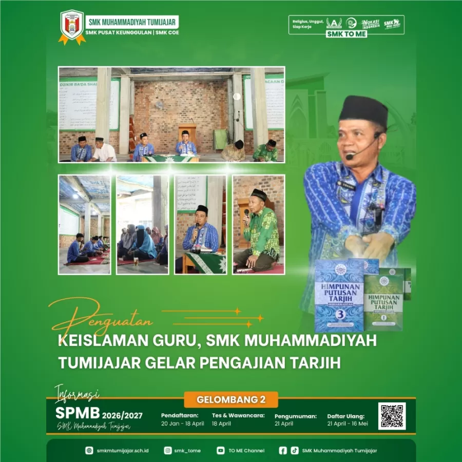 Penguatan Keislaman Guru, SMK Muhammadiyah Tumijajar Gelar Pengajian Tarjih